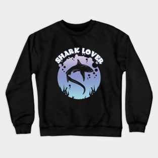 Shark Lover Graphic Design Crewneck Sweatshirt